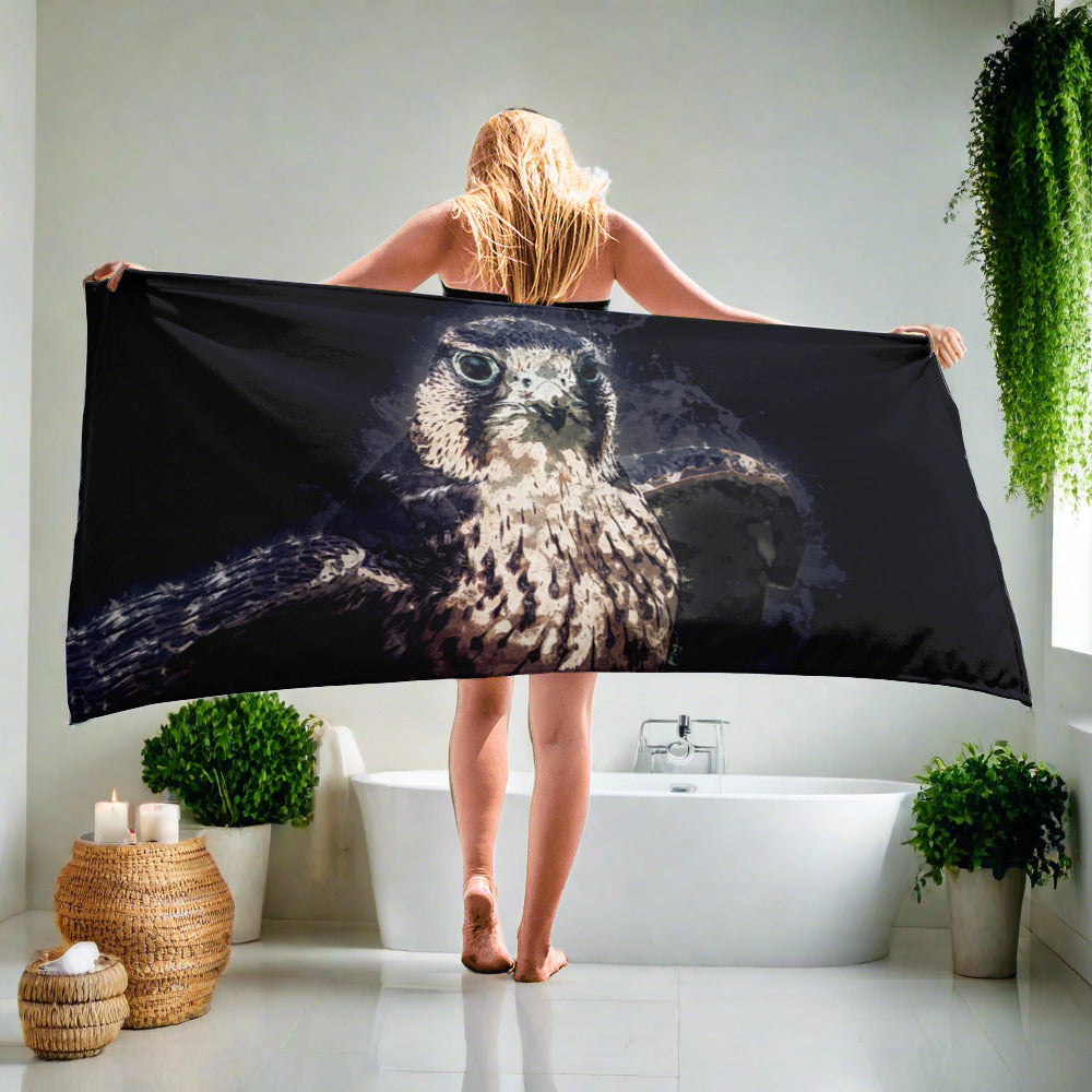 Birds of Prey Printed Beach / Bath Towels