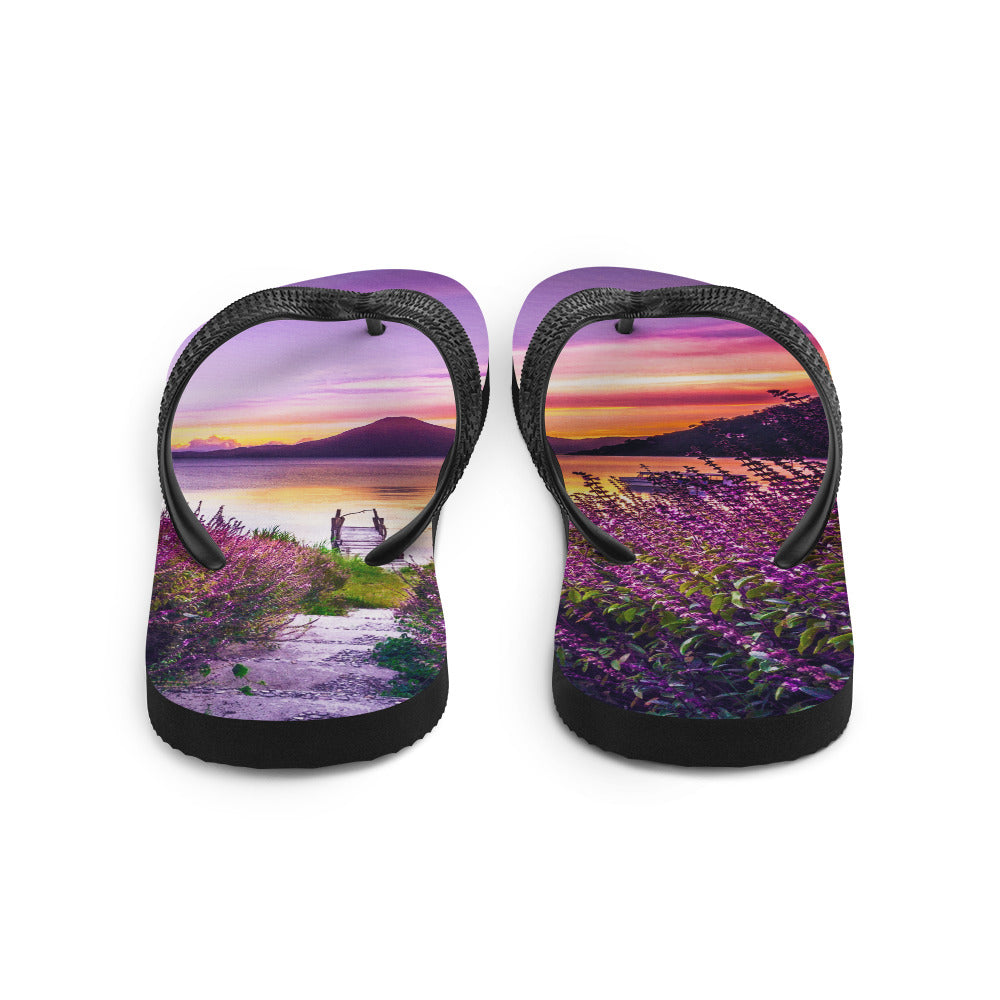 Purple Sunset Comfort Flip-Flops