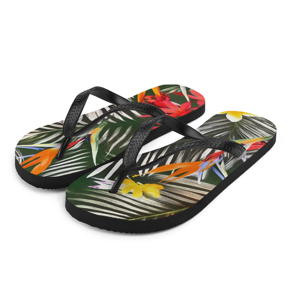 Tropical Jungle Comfort Flip-Flops