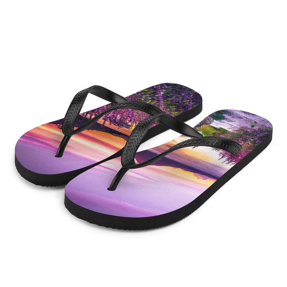 Purple Sunset Comfort Flip-Flops