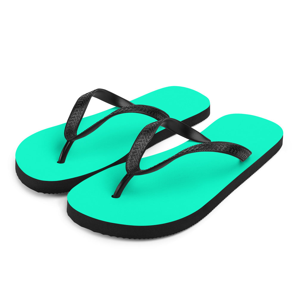 Vivid Teal Comfort Flip-Flops