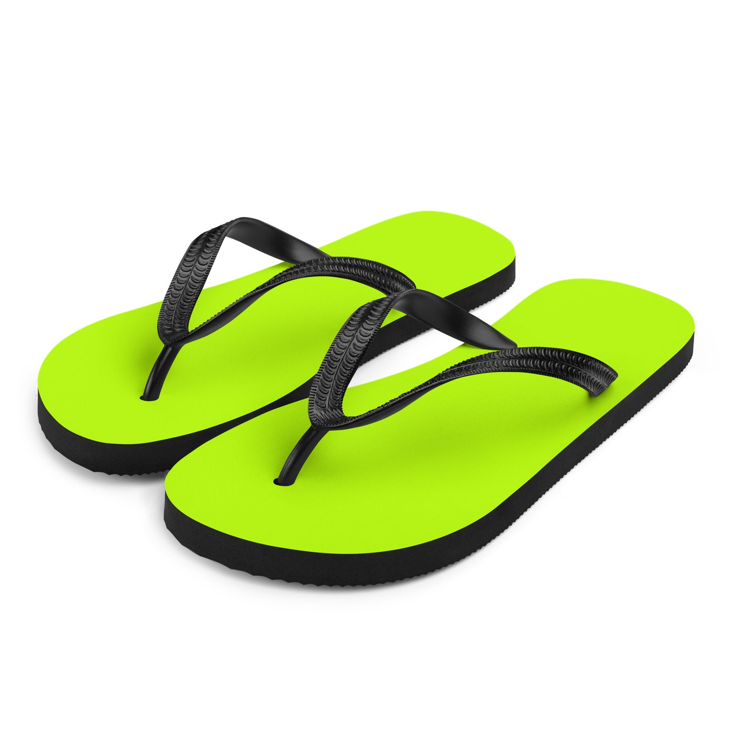 Neon Green Comfort Flip-Flops