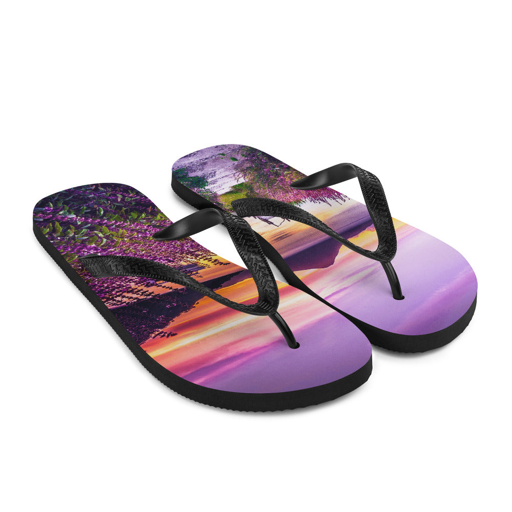 Purple Sunset Comfort Flip-Flops