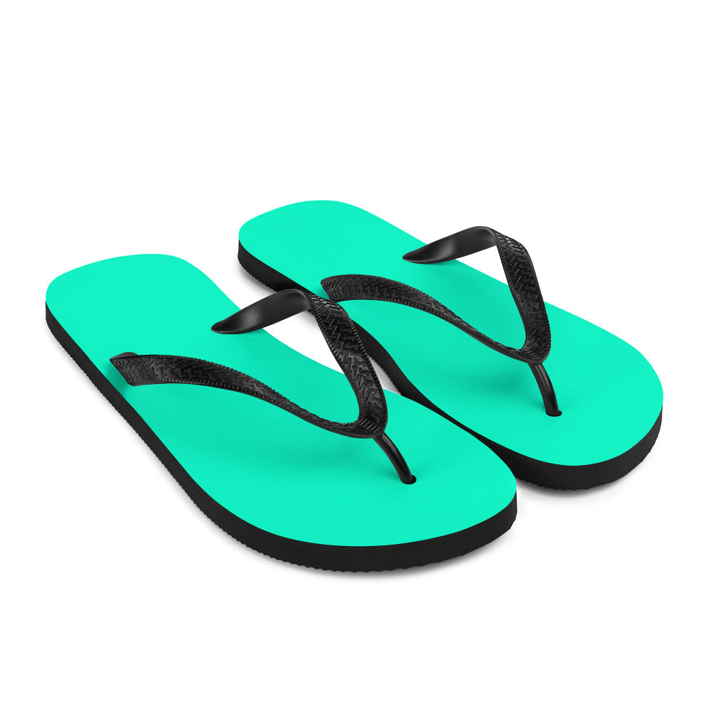 Vivid Teal Comfort Flip-Flops