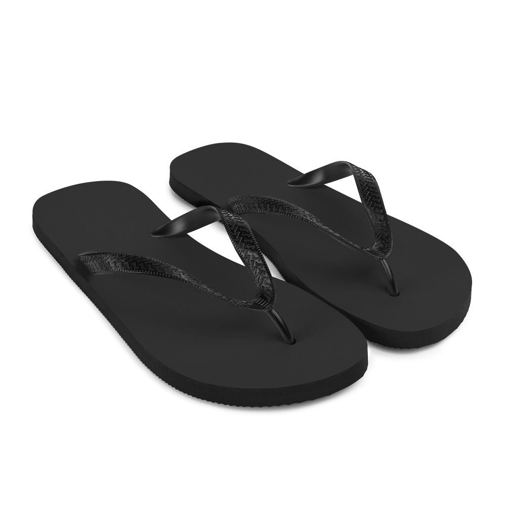 Charcoal Black Comfort Flip-Flops