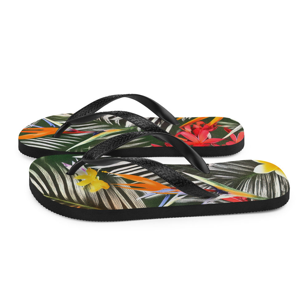 Tropical Jungle Comfort Flip-Flops