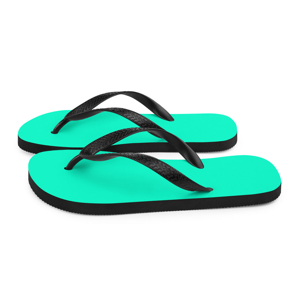 Vivid Teal Comfort Flip-Flops