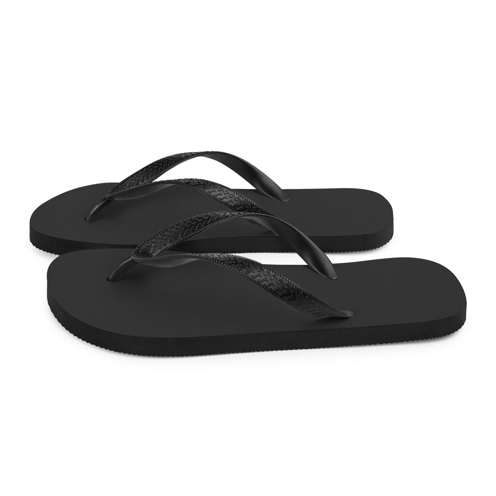 Charcoal Black Comfort Flip-Flops