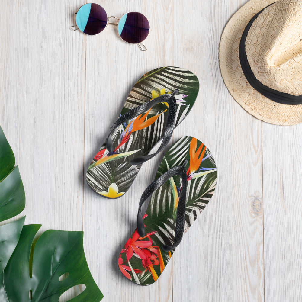 Tropical Jungle Comfort Flip-Flops