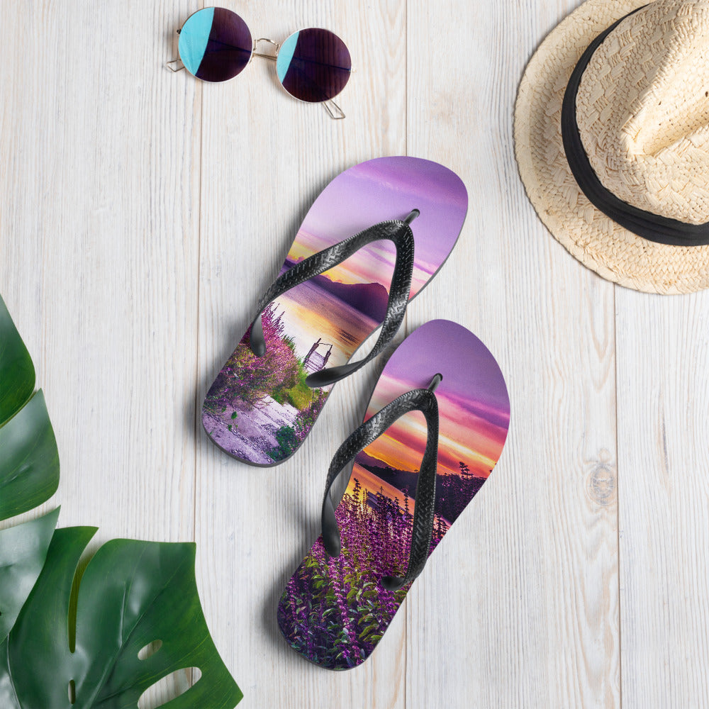 Purple Sunset Comfort Flip-Flops