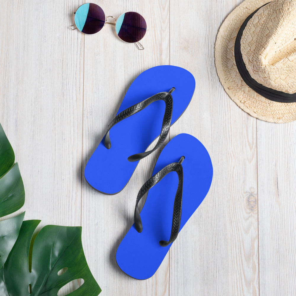 Neon Blue Comfort Flip-Flops