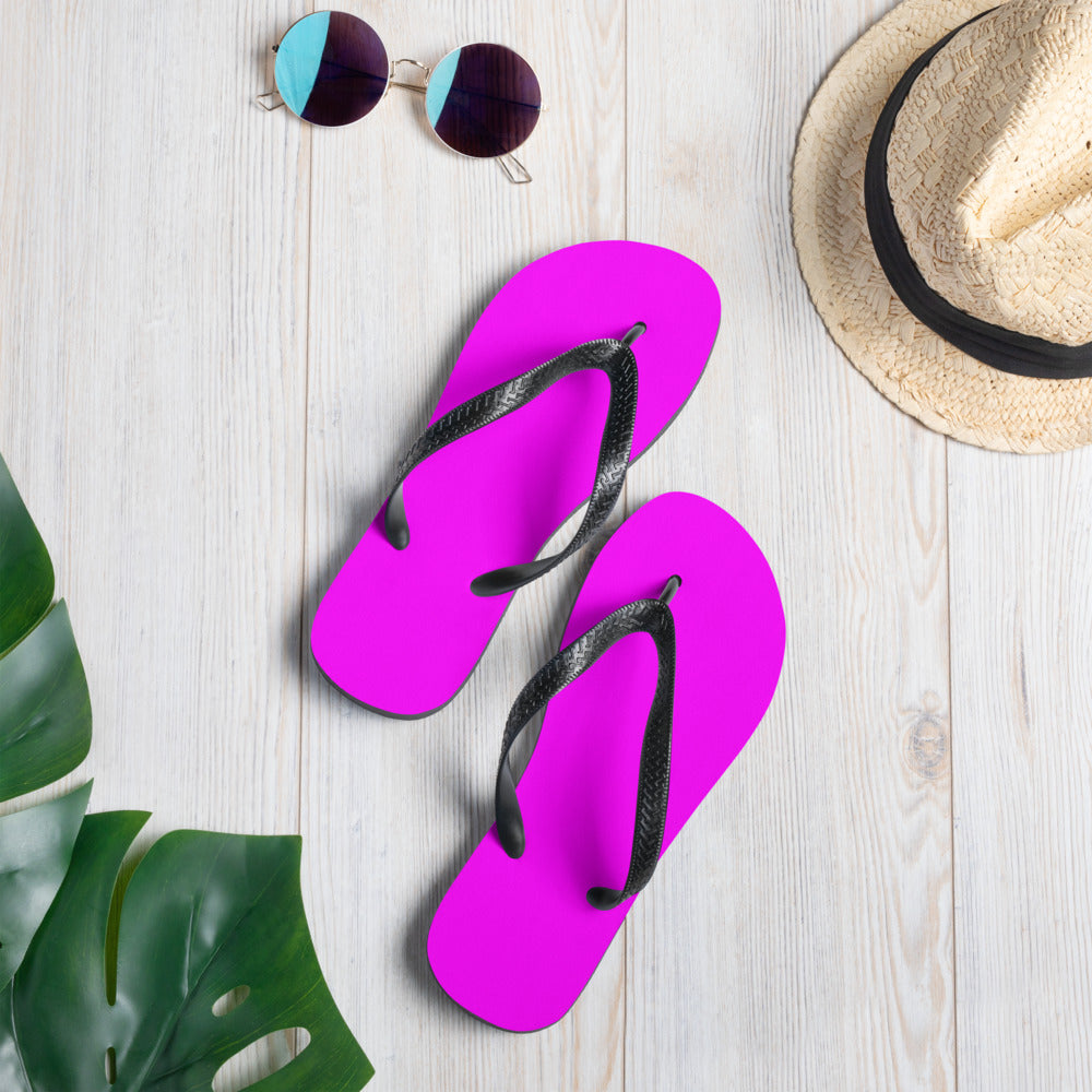 Bequeme Flip-Flops in Fuchsia-Pink