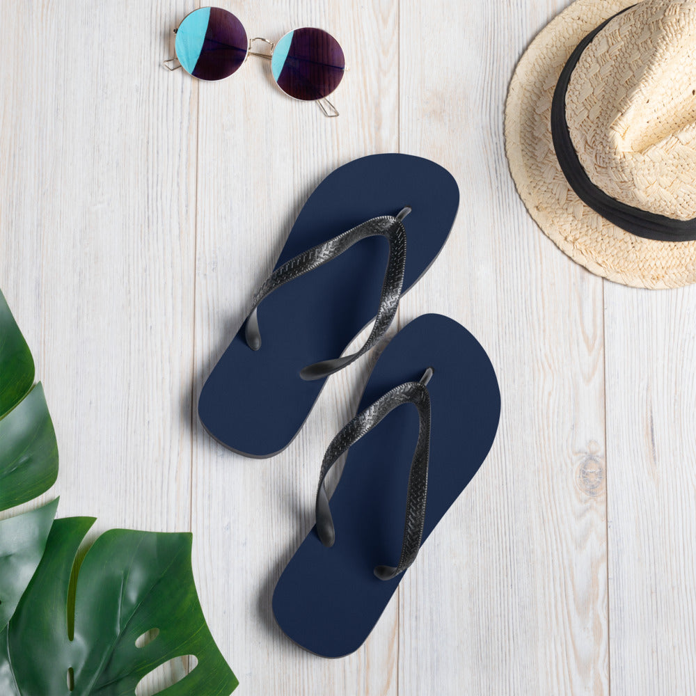 Navy Blue Comfort Flip-Flops