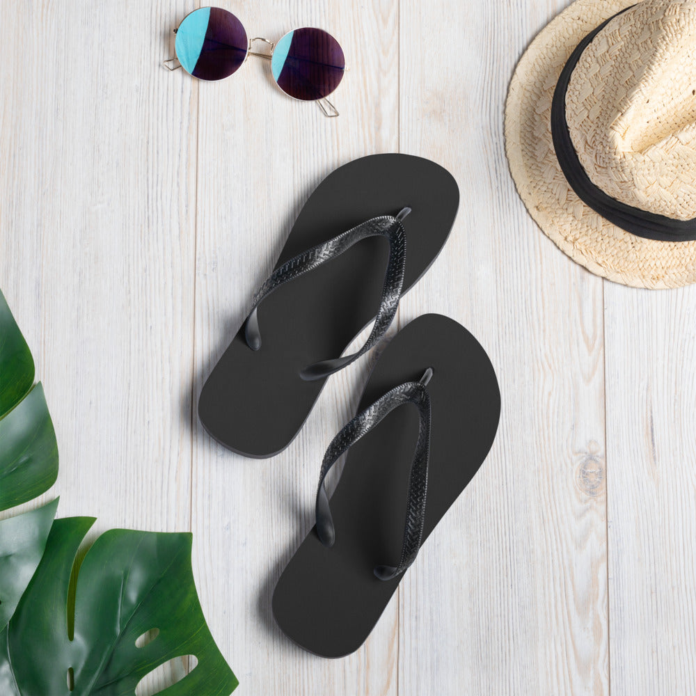 Charcoal Black Comfort Flip-Flops