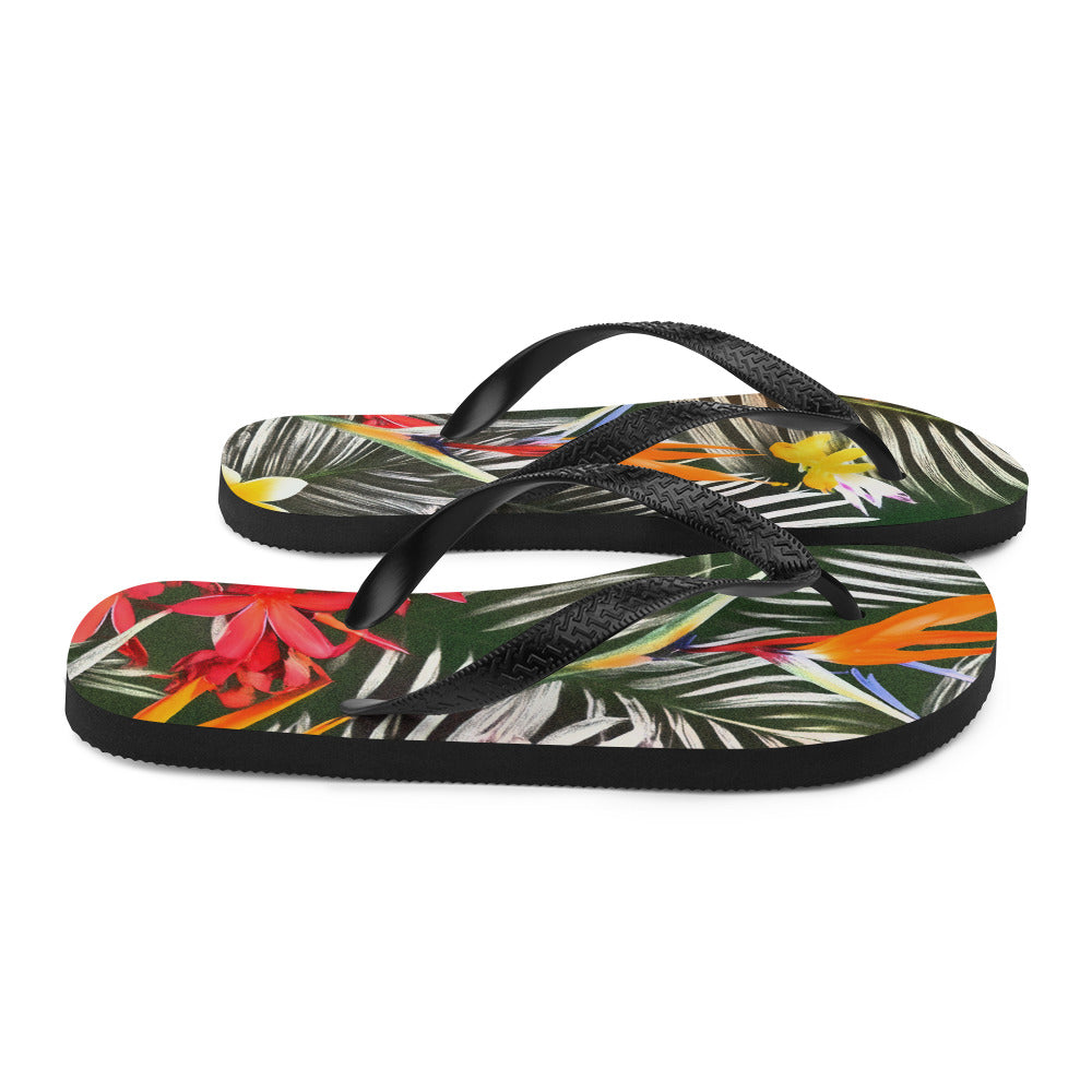 Tropical Jungle Comfort Flip-Flops