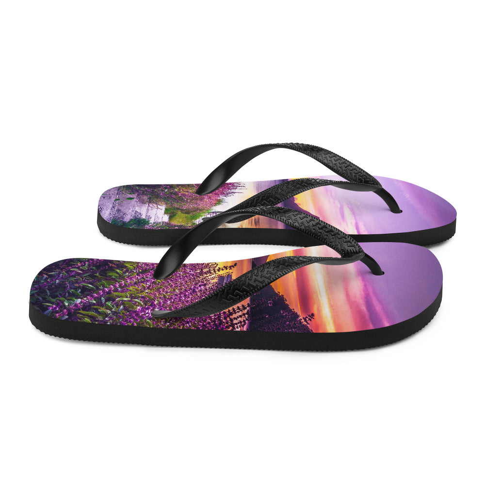 Purple Sunset Comfort Flip-Flops