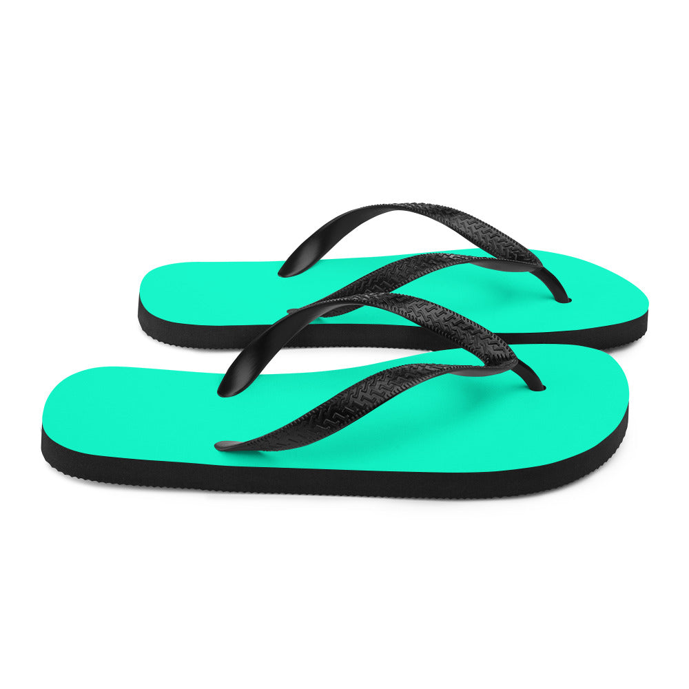 Vivid Teal Comfort Flip-Flops