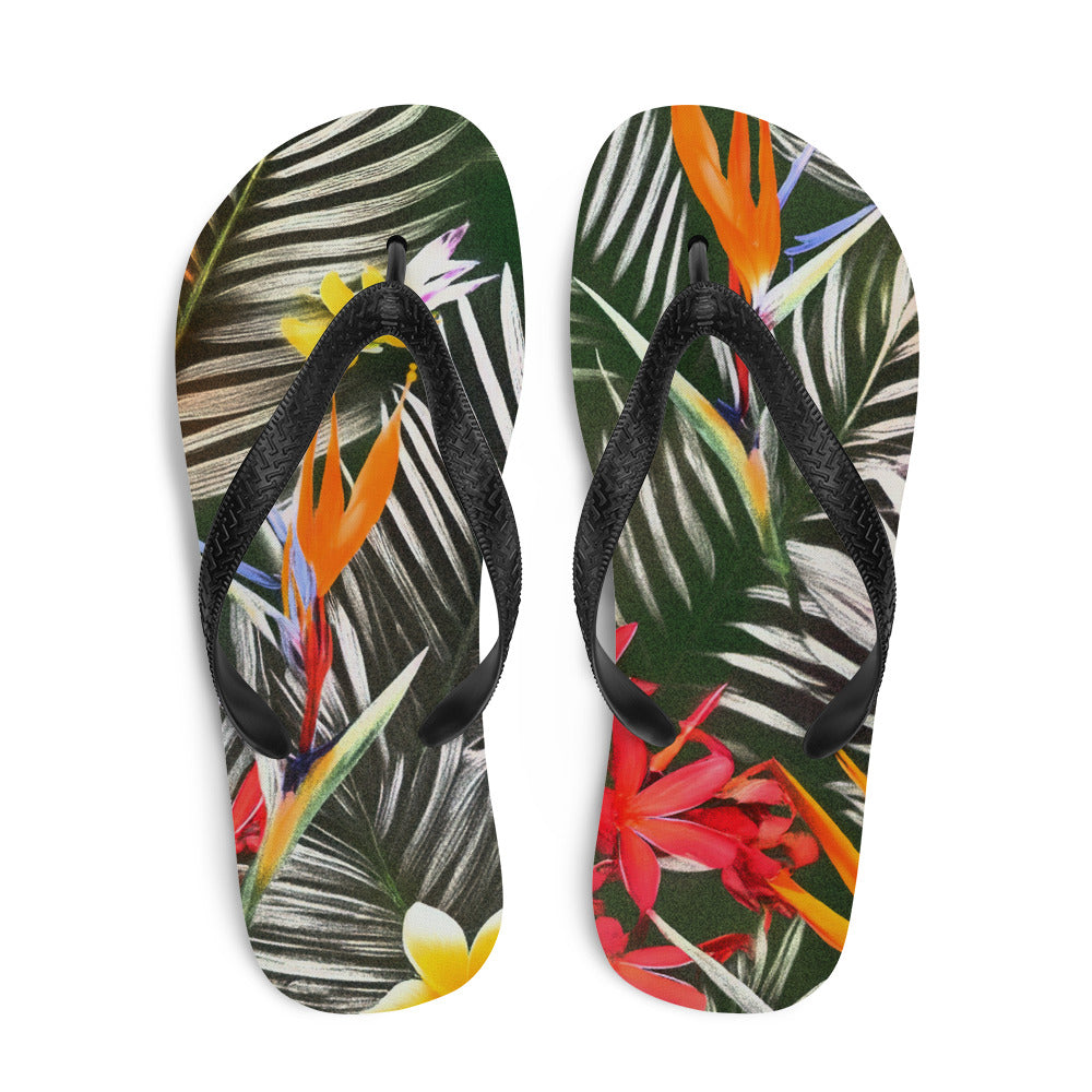 Tropical Jungle Comfort Flip-Flops