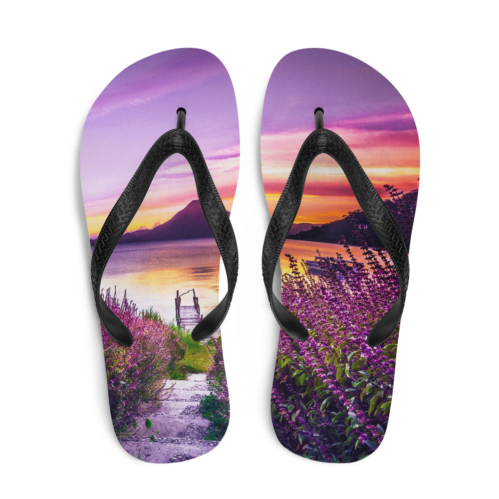 Purple Sunset Comfort Flip-Flops