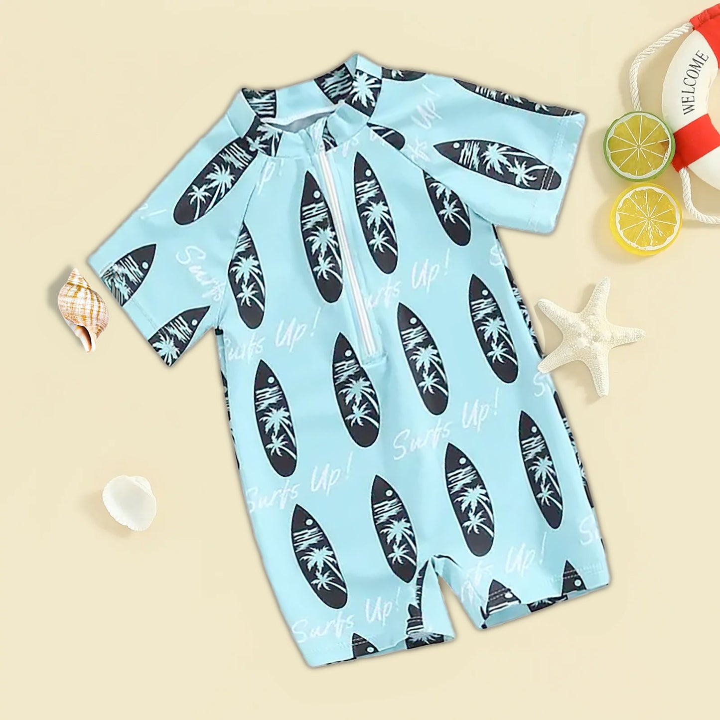 Sun Safe Toddler Rash Guard Swimsuit