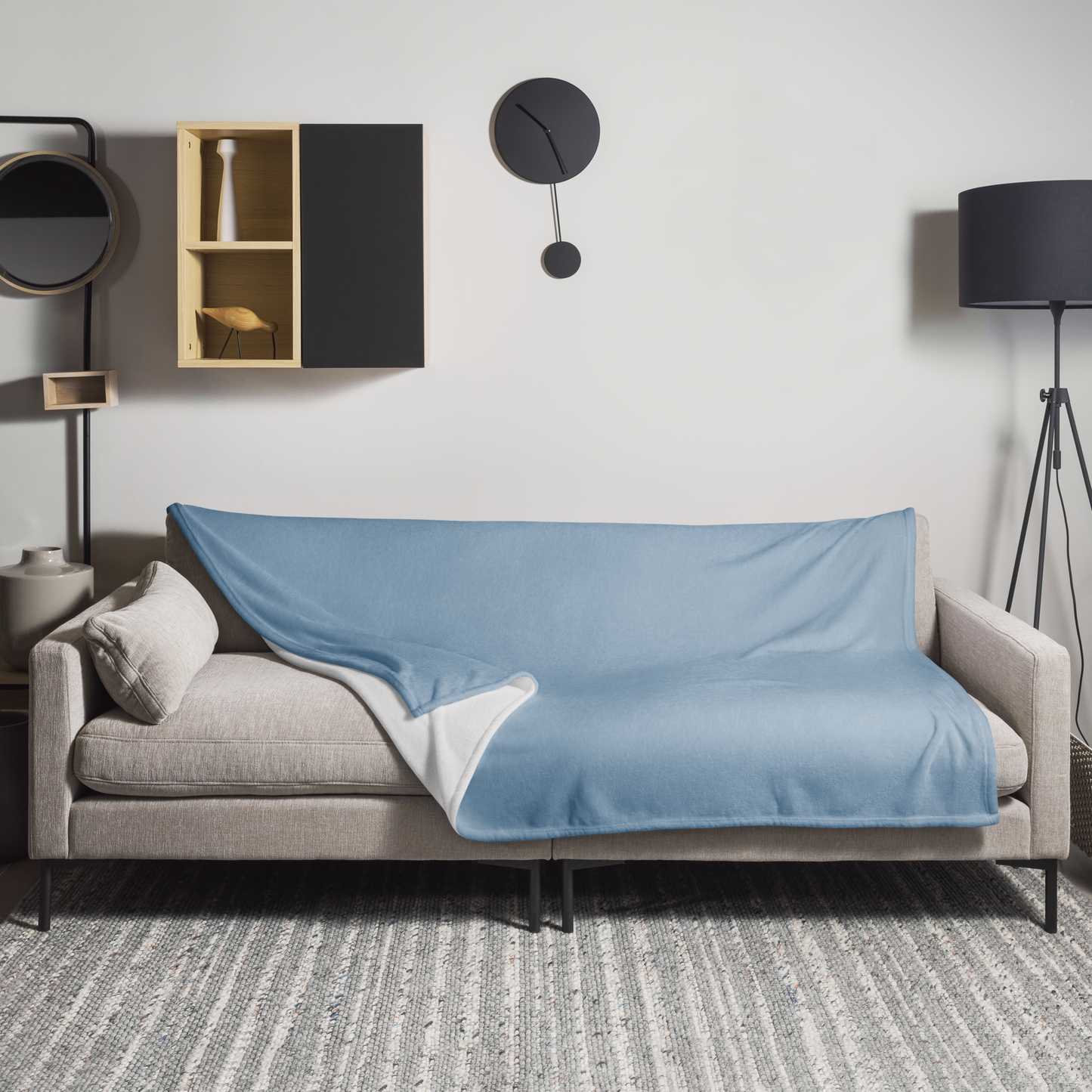 Throw Blanket - Misty Blue