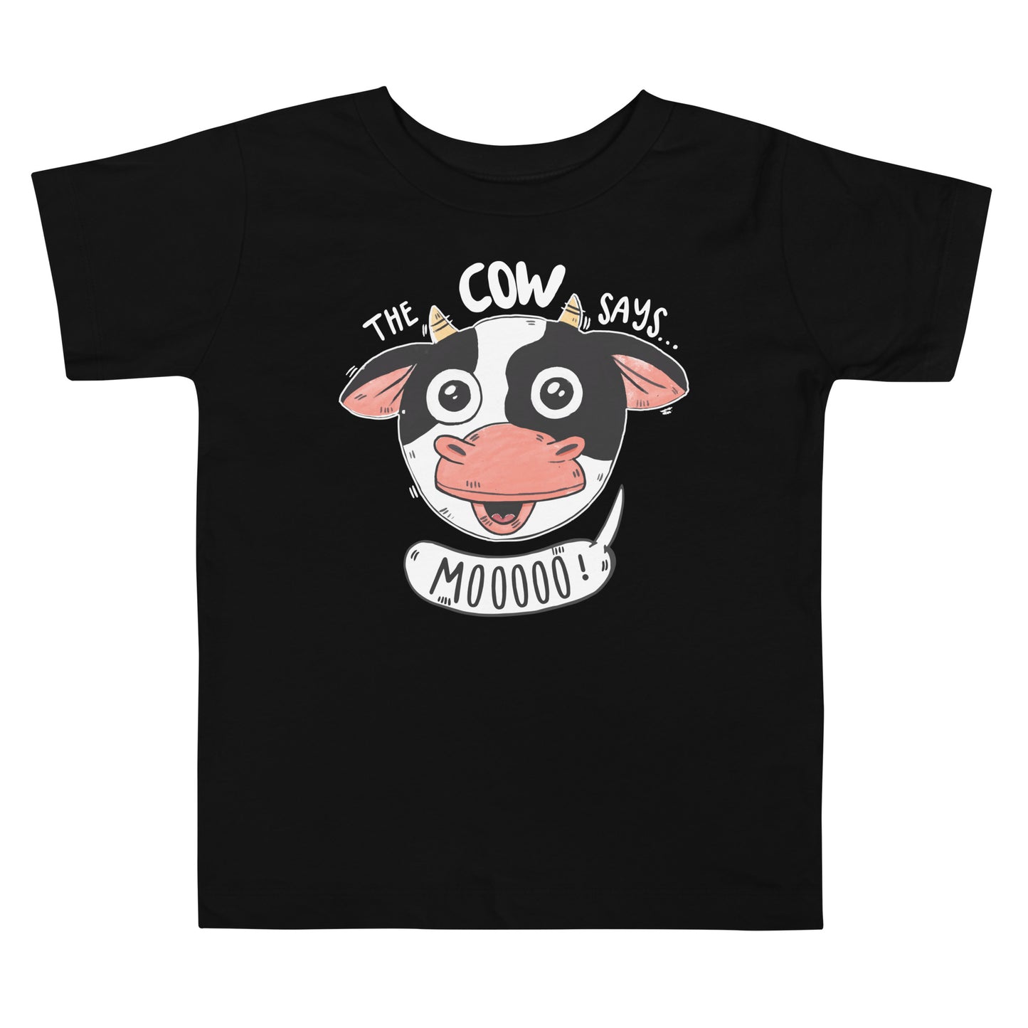 Toddler Short Sleeve Tee - The Cow Says Mooooo