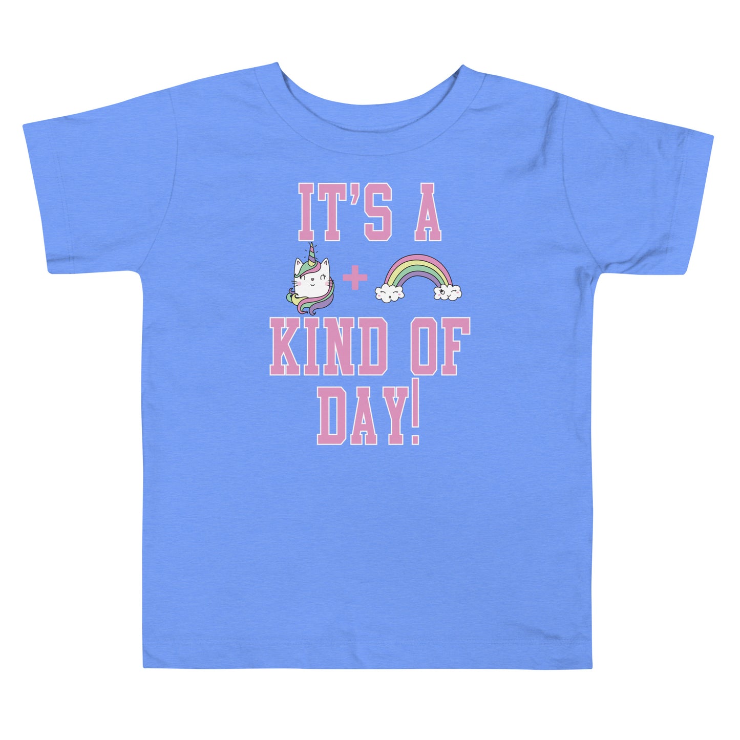 Toddler Short Sleeve Tee - Unicorn Cats & Rainbows