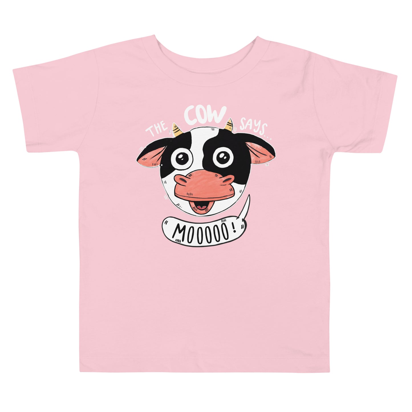 Toddler Short Sleeve Tee - The Cow Says Mooooo