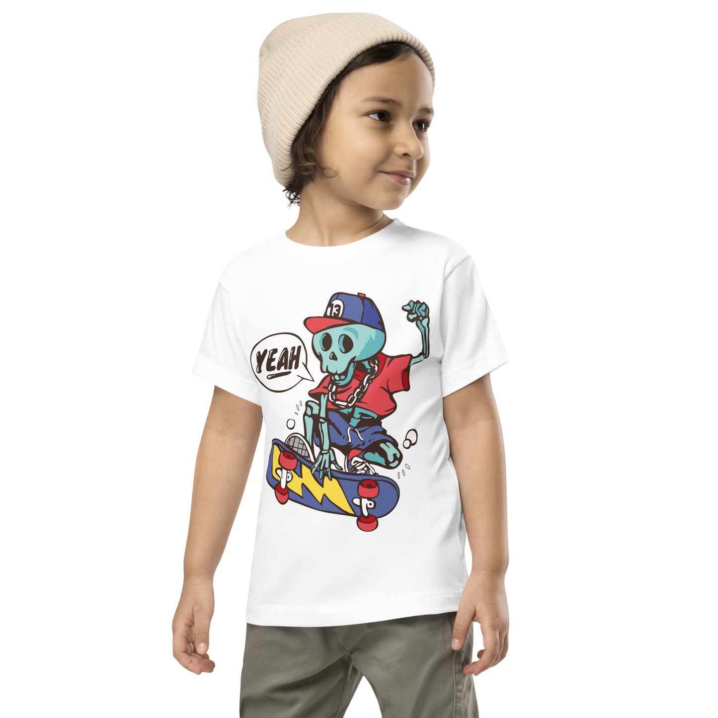 Toddler Short Sleeve Tee - Skeleton Skater