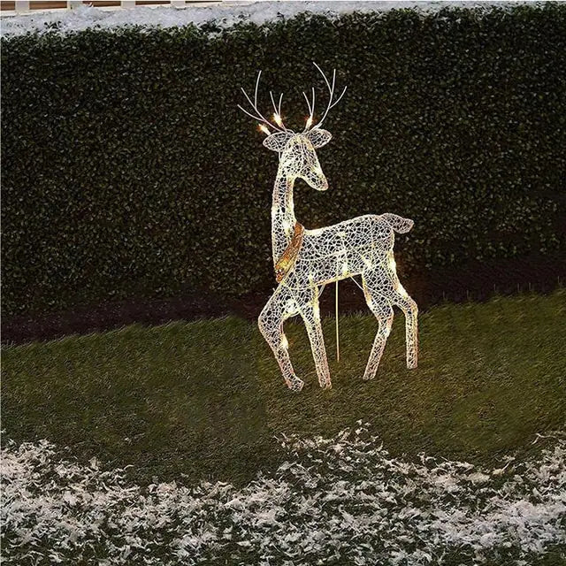 Festive Iron Deer LED Light