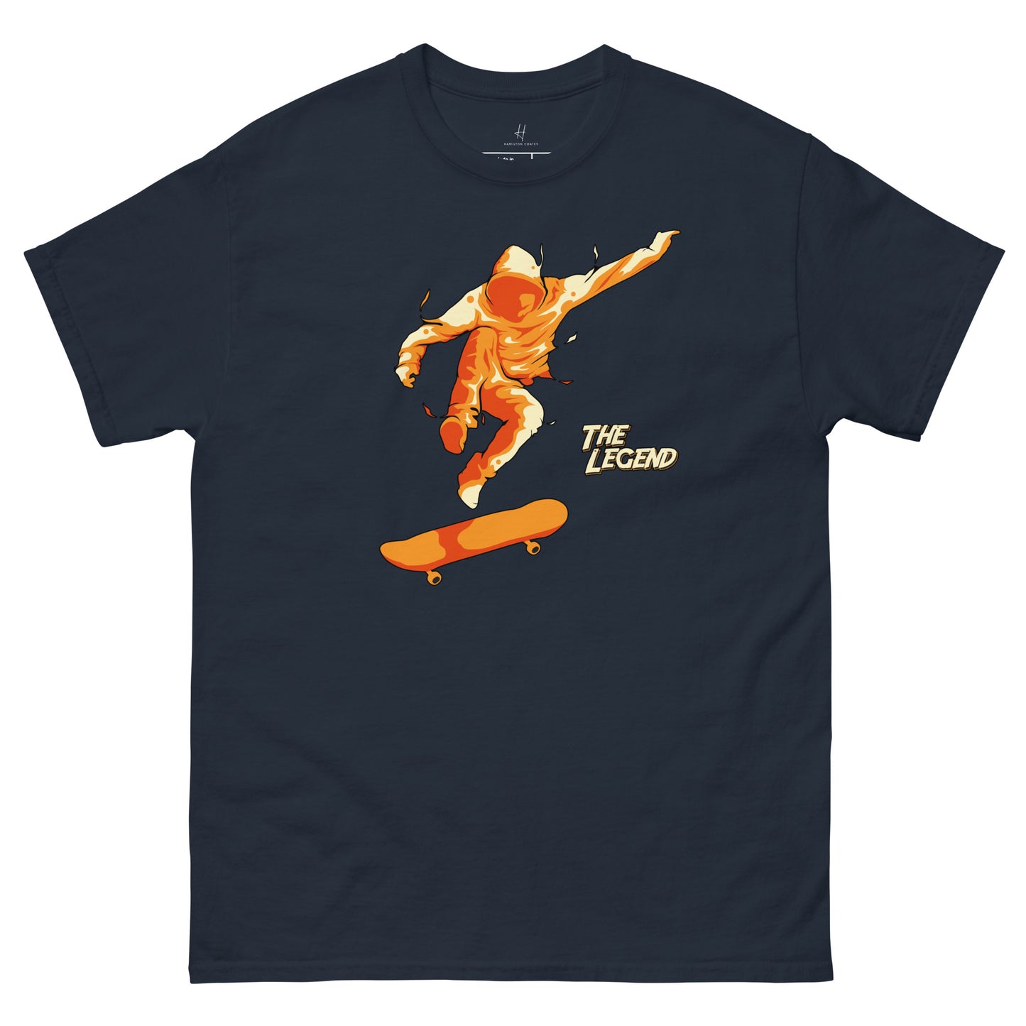 毎日快適に過ごせるクラシックTシャツ - スケートボードスピリット、伝説