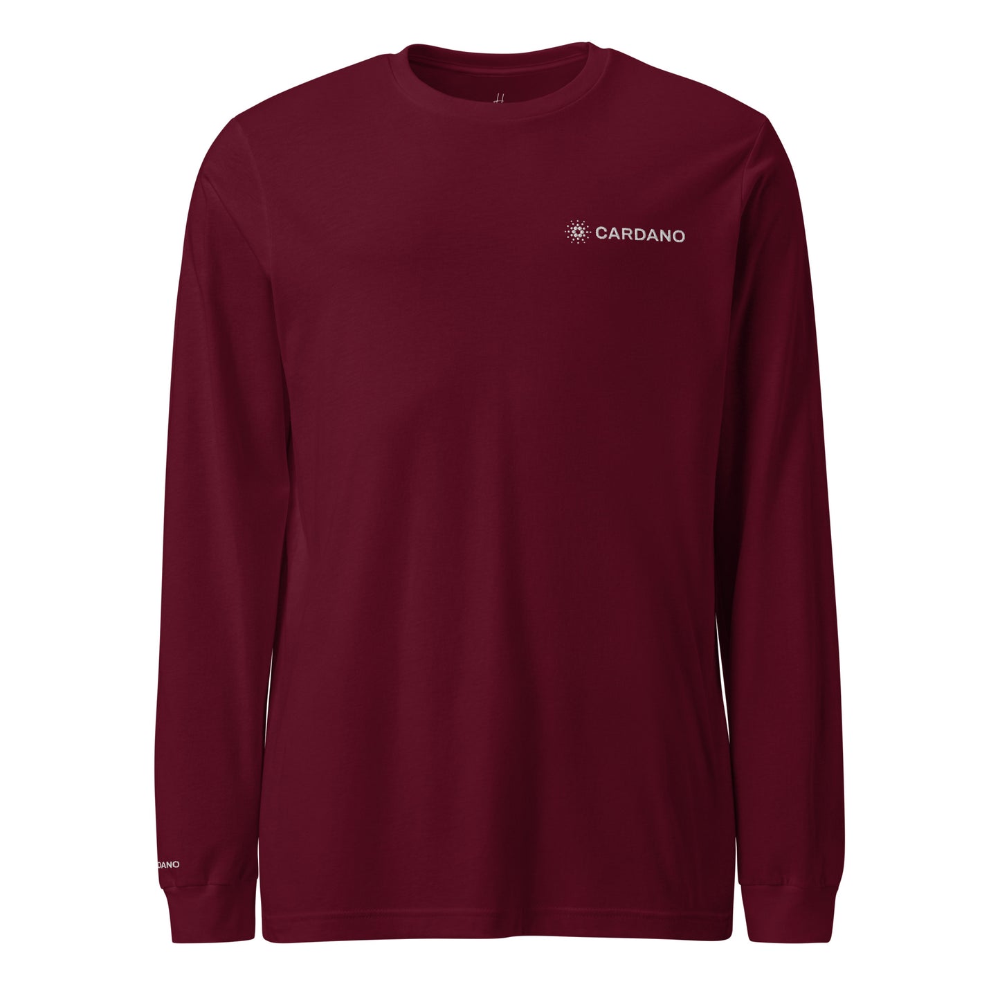 Unisex Long Sleeve Tee - Cardano Logo, Inline
