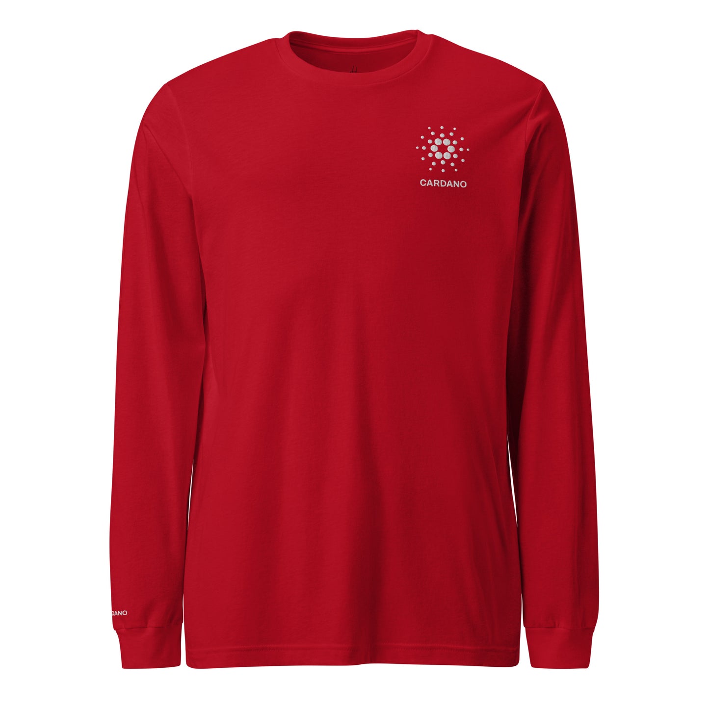 Unisex Long Sleeve Tee - Cardano Logo, Stacked