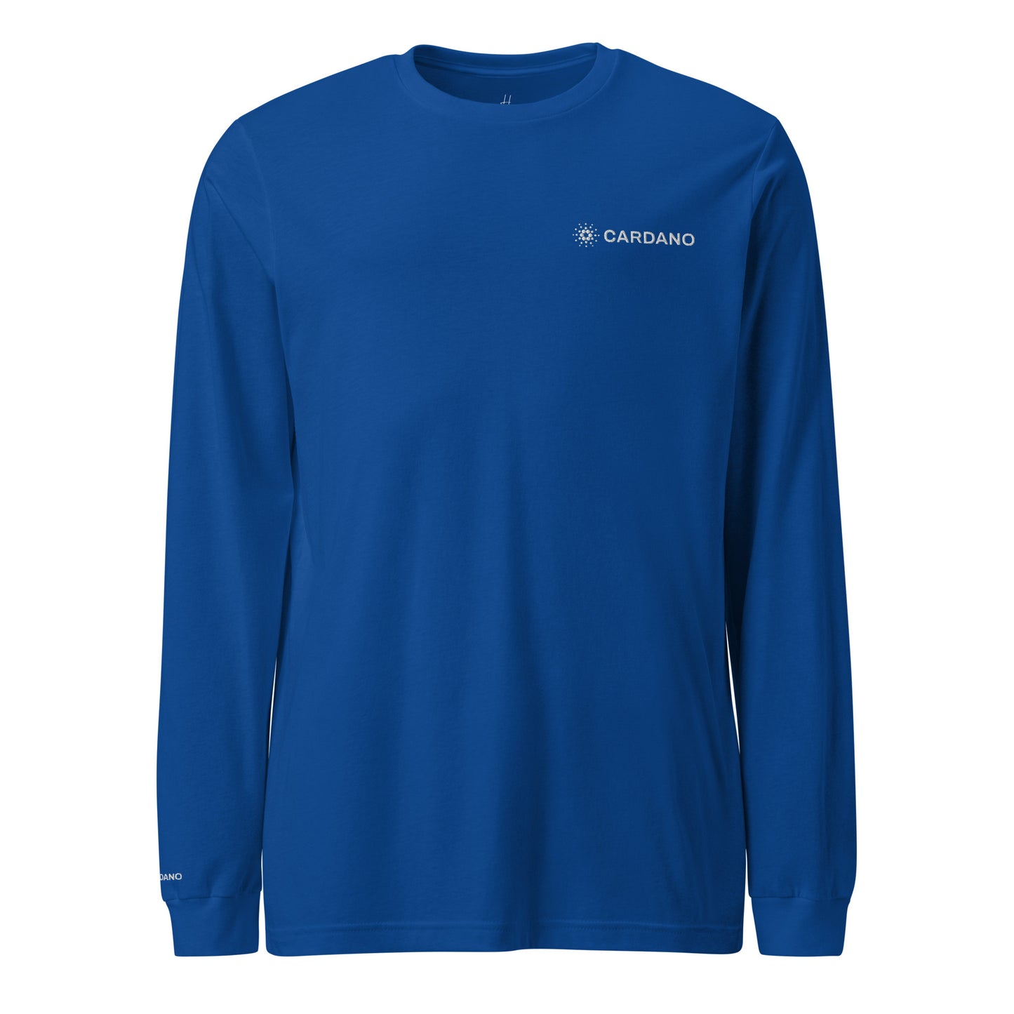 Unisex Long Sleeve Tee - Cardano Logo, Inline