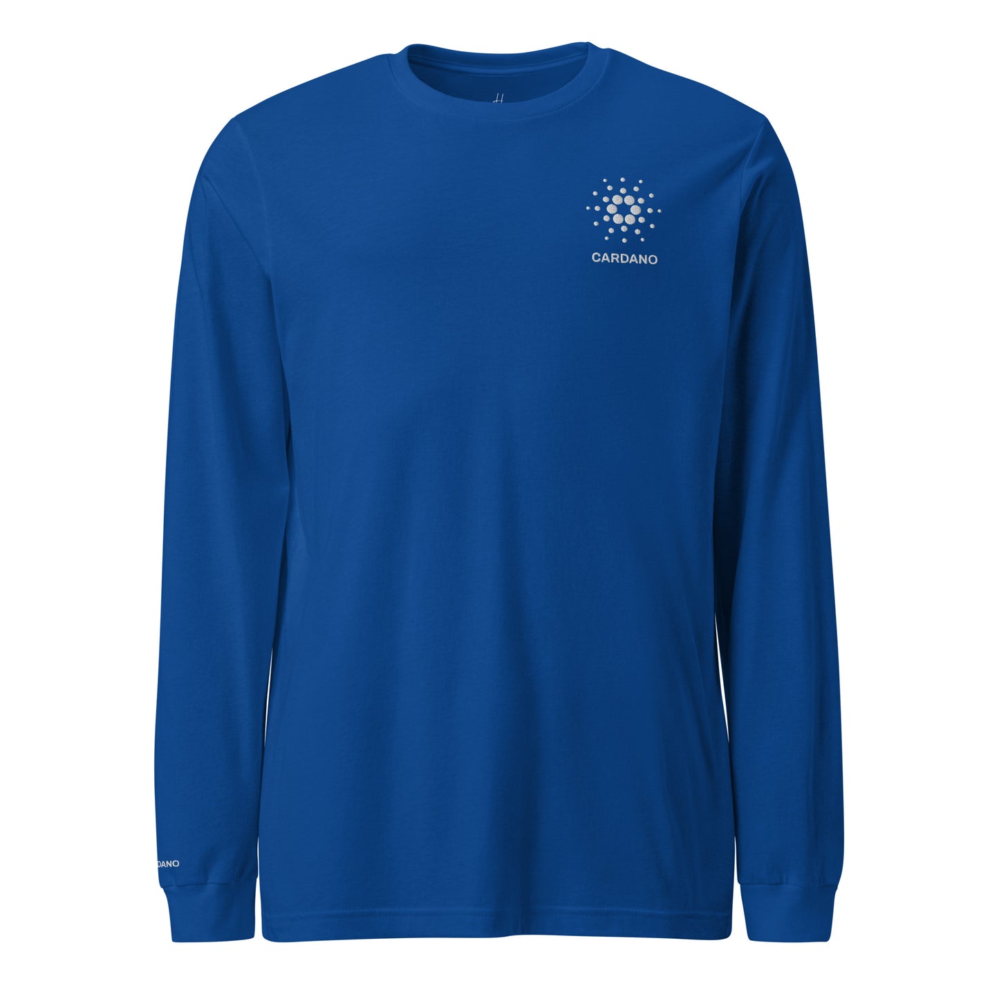 Unisex Long Sleeve Tee - Cardano Logo, Stacked