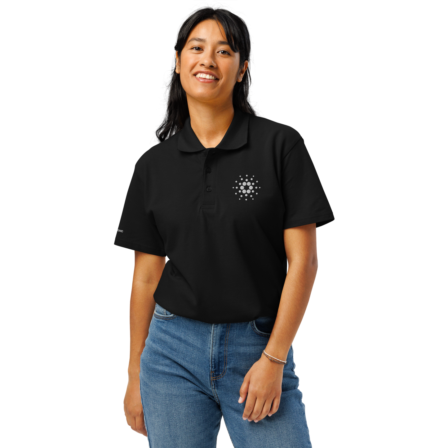 Unisex-Poloshirt aus Premium-Piqué – Cardano Hypocycloid