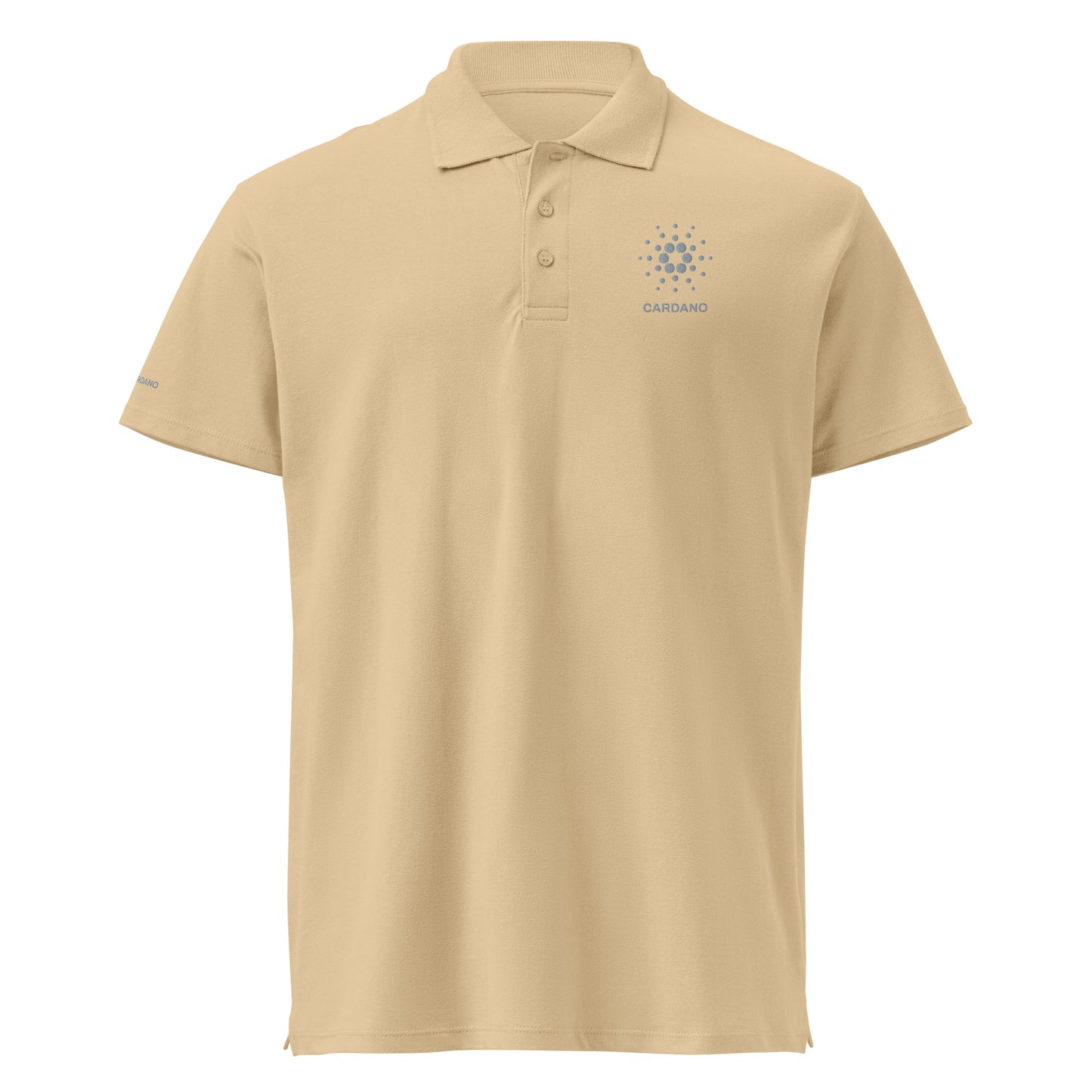 Unisex Premium Piqué Polo - Cardano Logo, Stacked