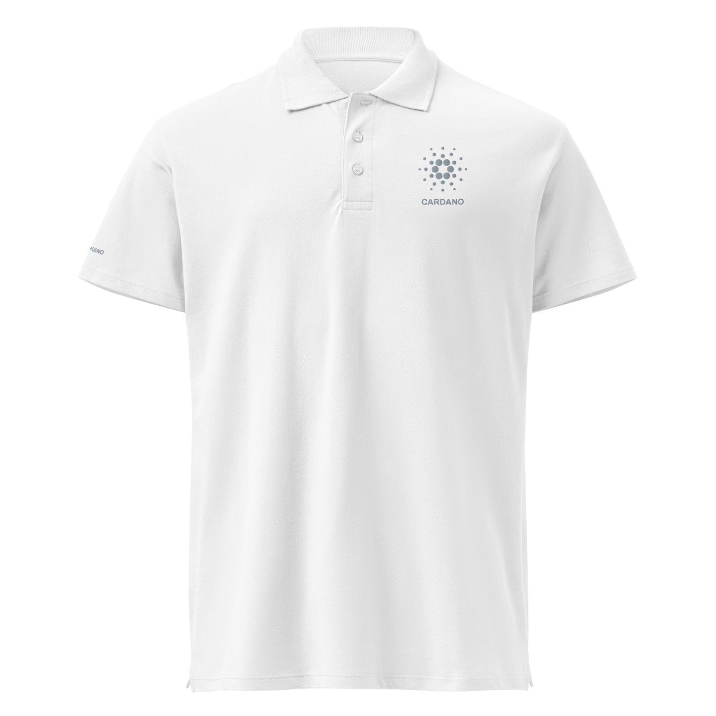 Unisex Premium Piqué Polo - Cardano Logo, Stacked