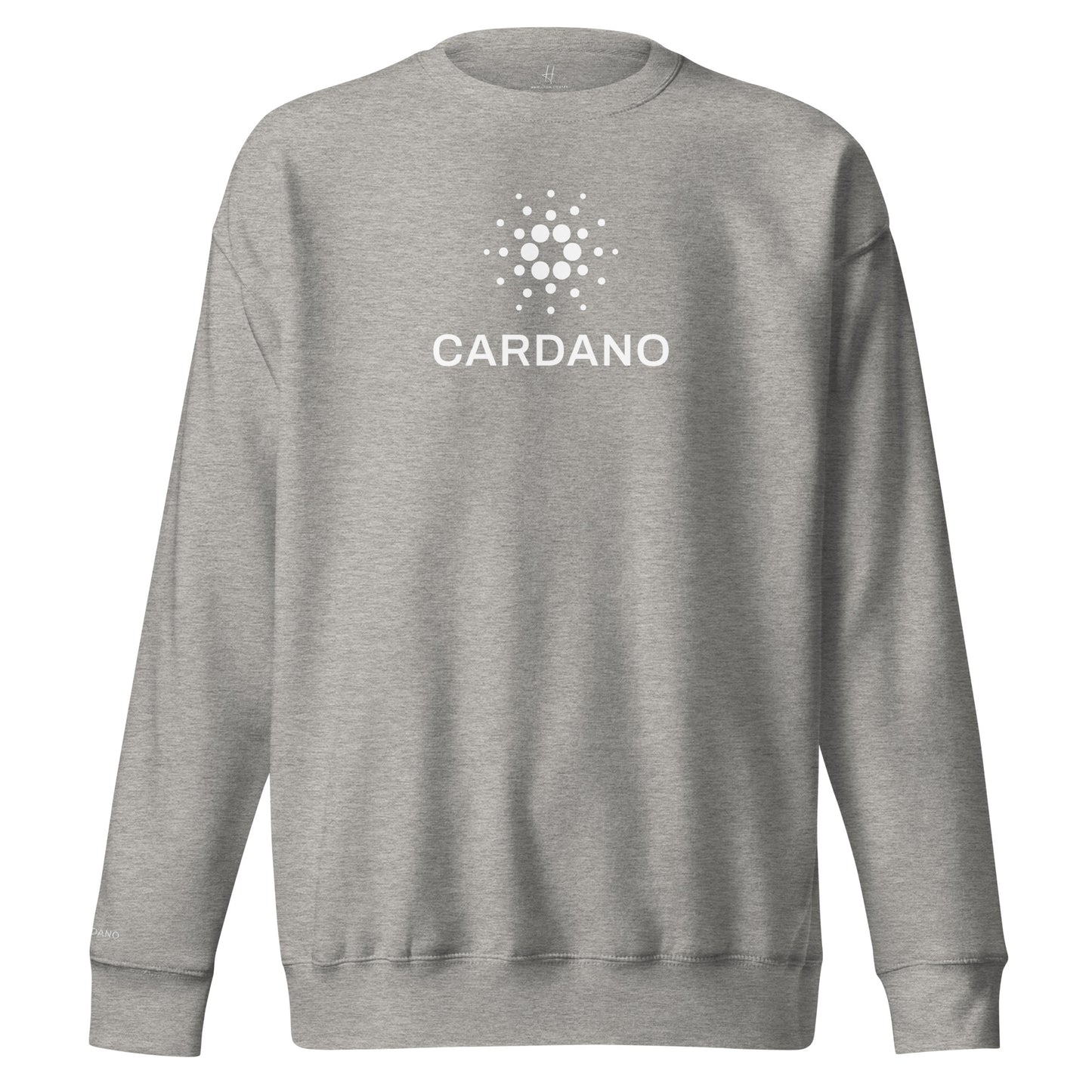 Unisex Premium Sweatshirt - Large Cardano Logo, Stacked