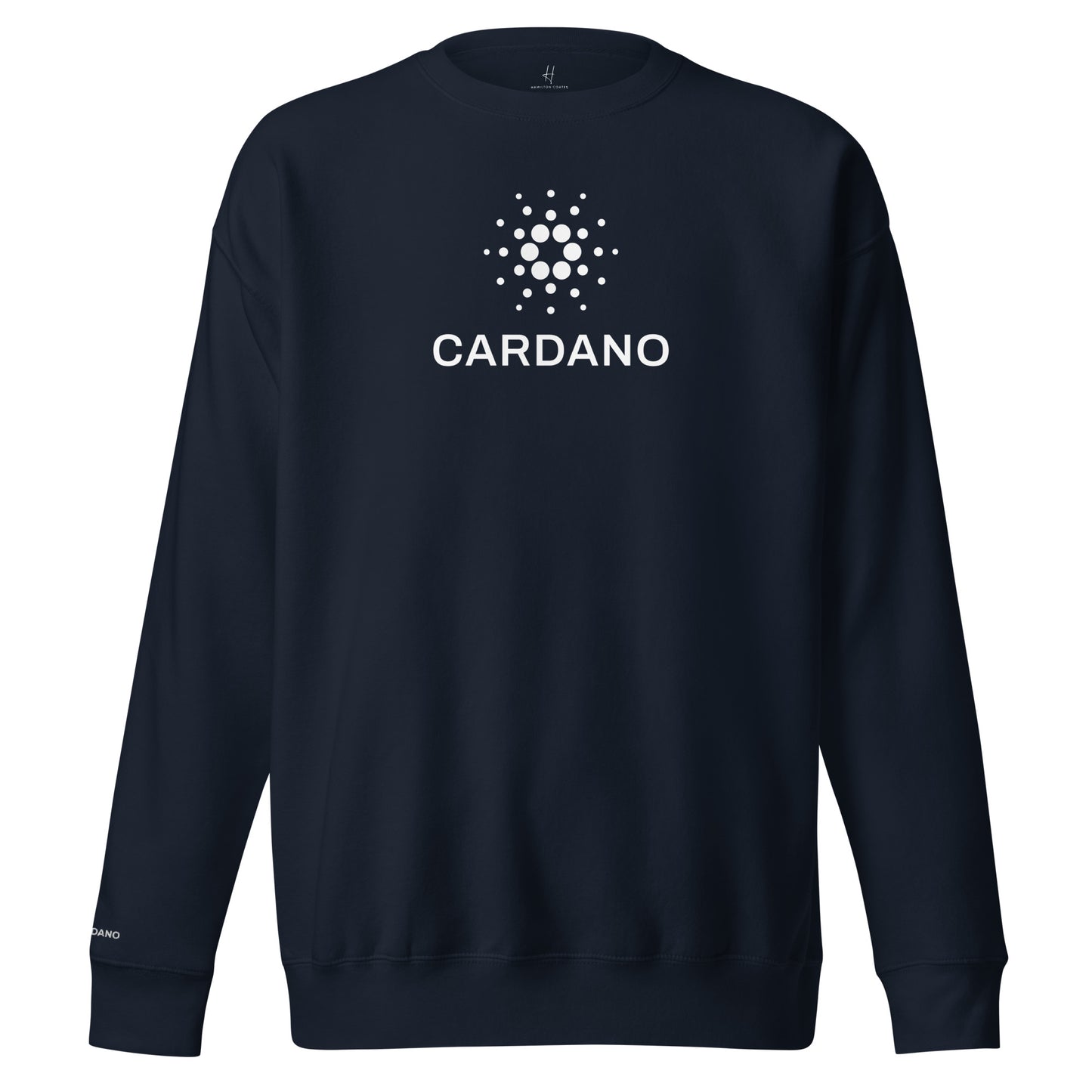 Unisex Premium Sweatshirt - Large Cardano Logo, Stacked