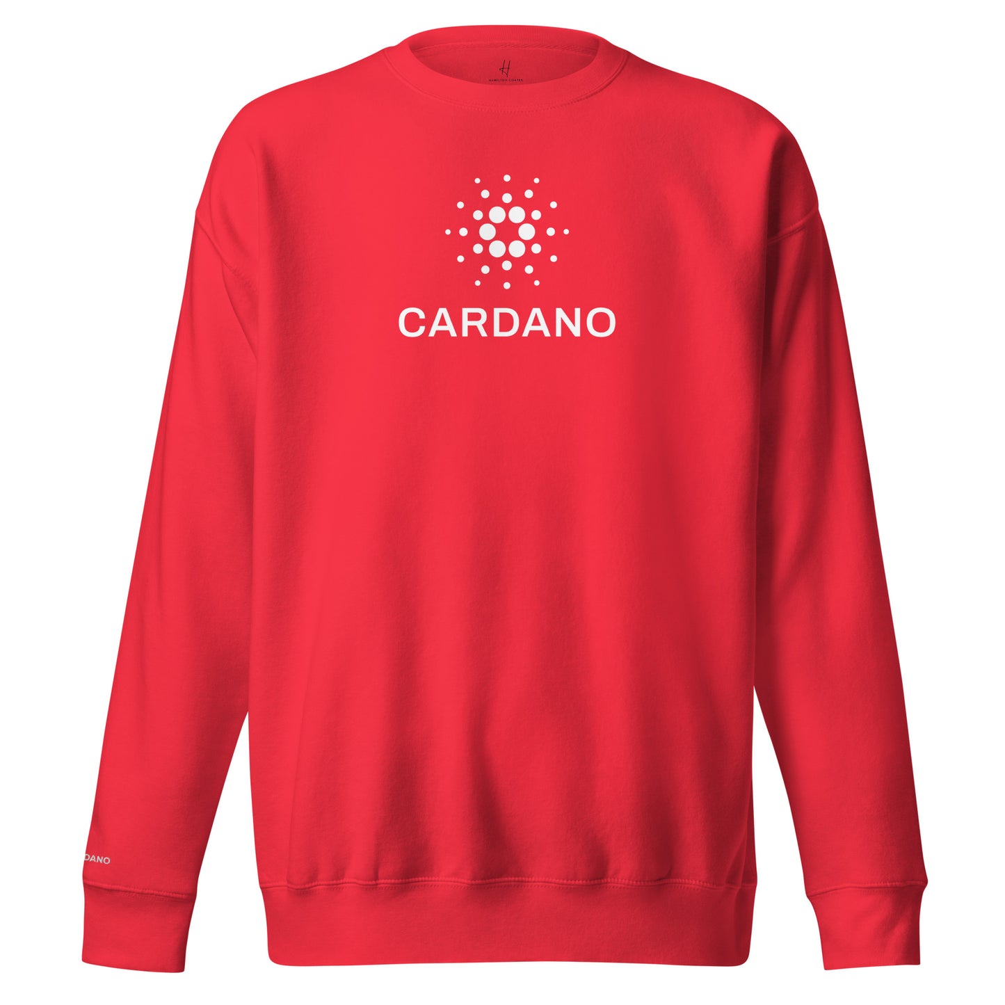 Unisex Premium Sweatshirt - Large Cardano Logo, Stacked