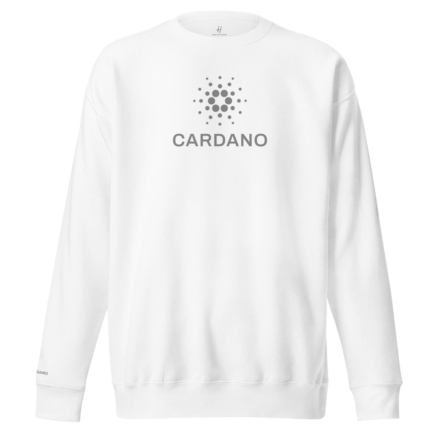 Unisex Premium Sweatshirt - Large Cardano Logo, Stacked