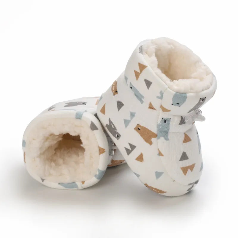 Cozy Toes Baby Booties, Assorted Prints