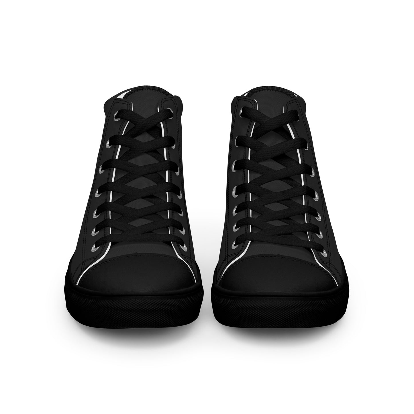 Women’s high top canvas shoes - Charcoal Black