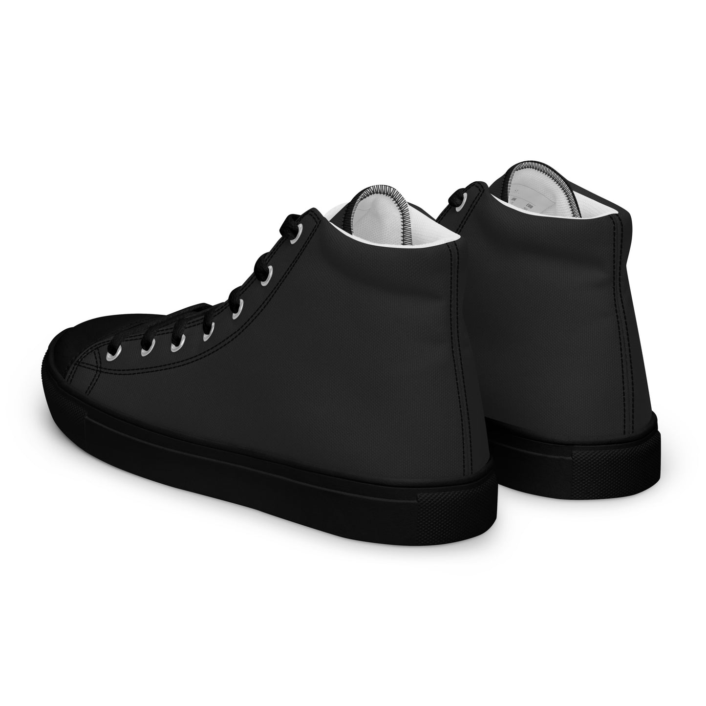 Women’s high top canvas shoes - Charcoal Black