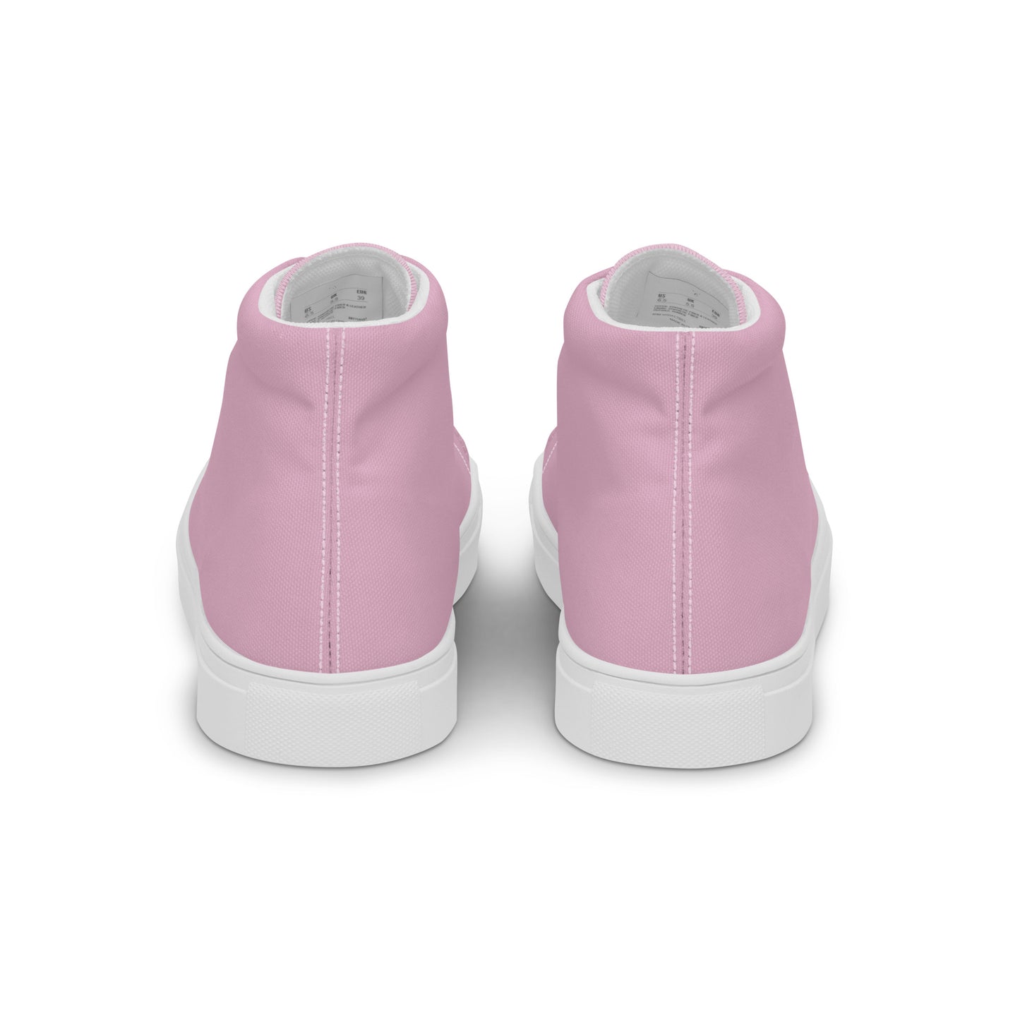 Women’s high top canvas shoes - Blush Pink
