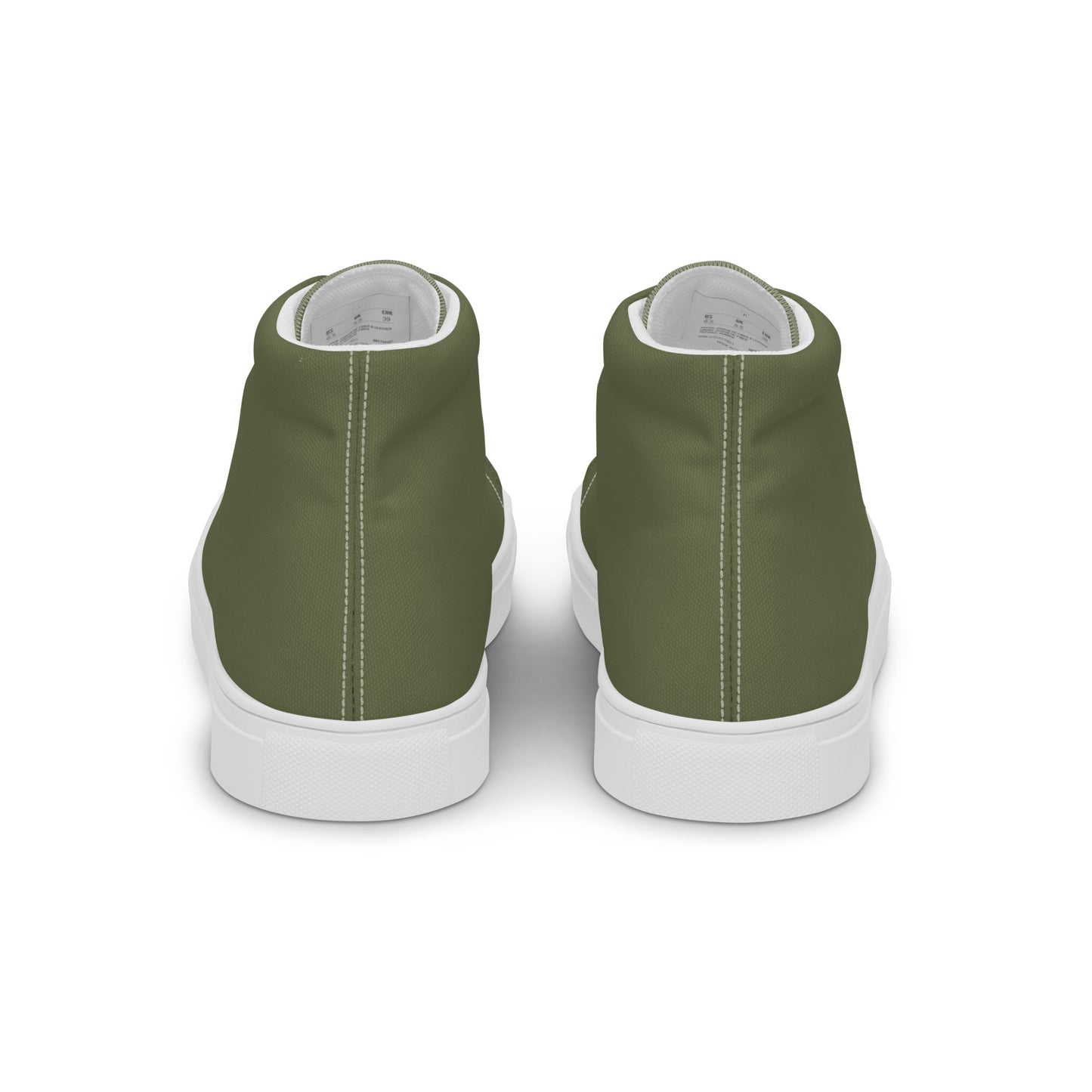 Women’s high top canvas shoes - Olive Green