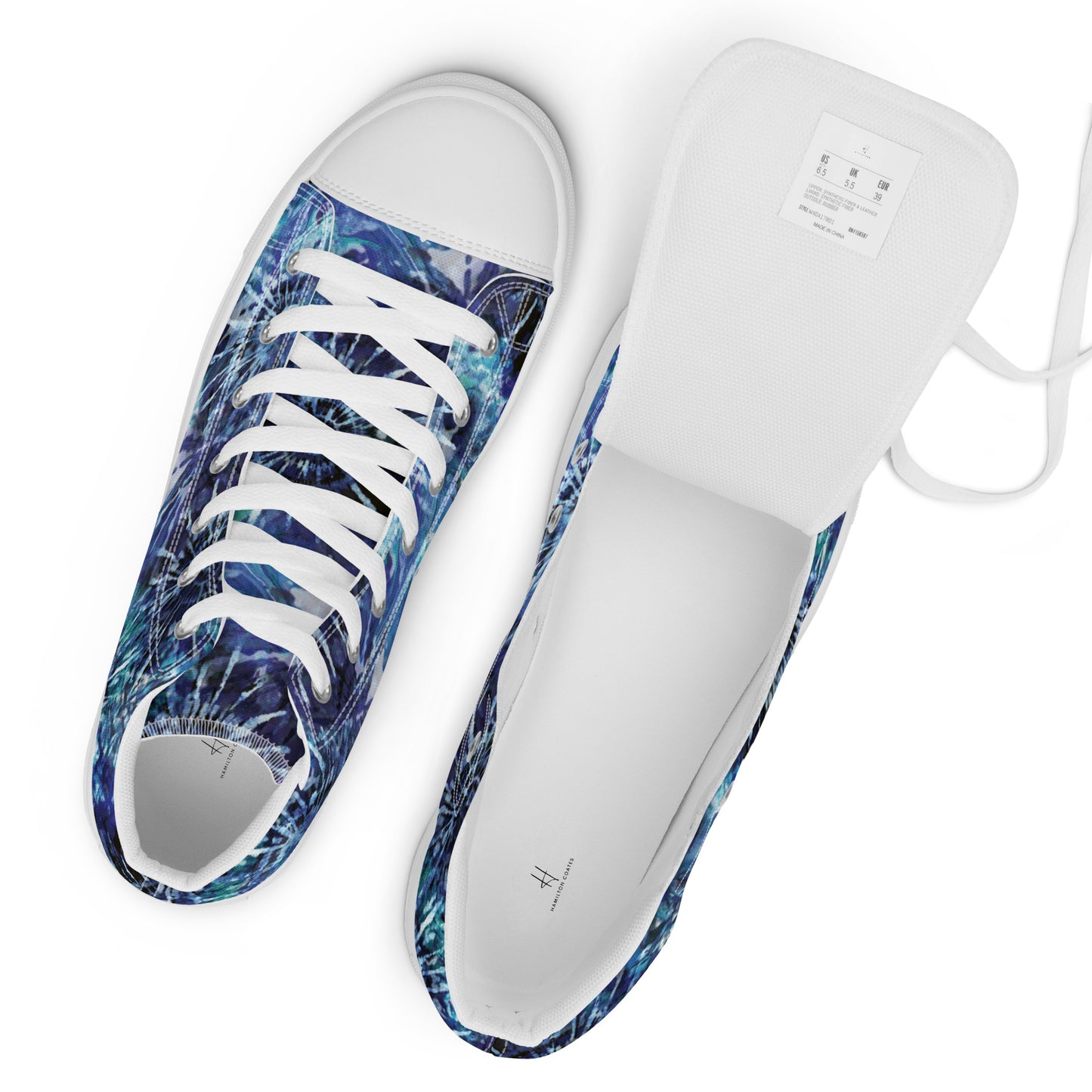 Women’s high top canvas shoes - Cosmic Journey