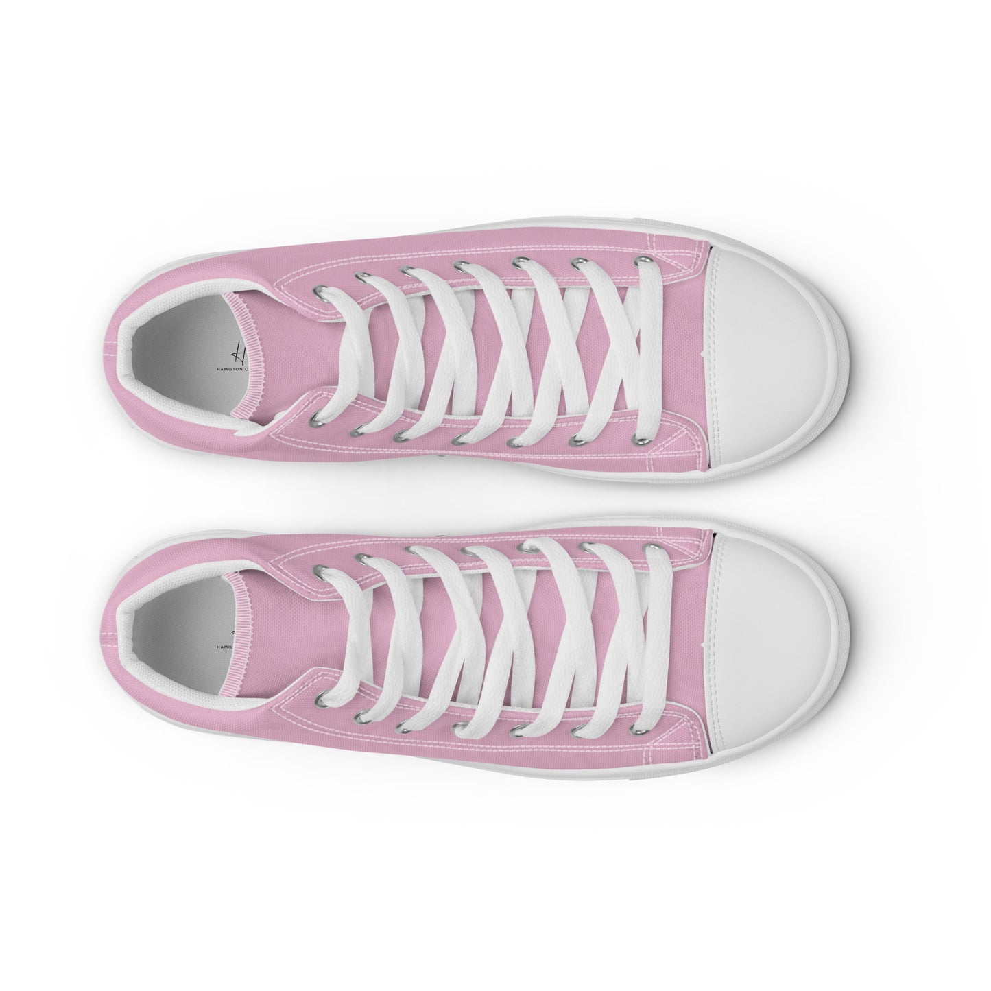 Women’s high top canvas shoes - Blush Pink