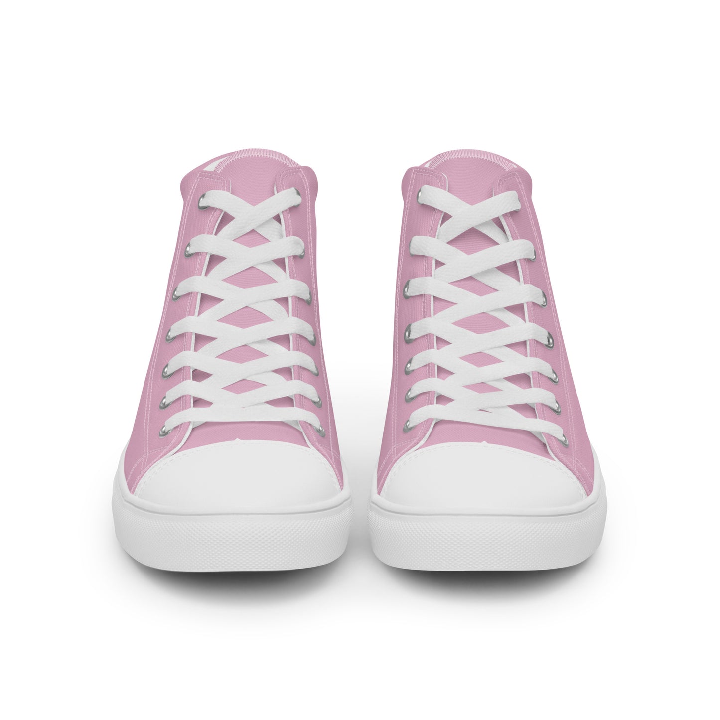 Women’s high top canvas shoes - Blush Pink